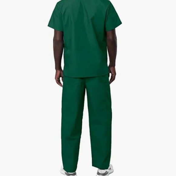 SIVVAN Unisex Scrub Set - Classic V-Neck Top & Drawstring Pants; Size Small - Picture 3 of 6